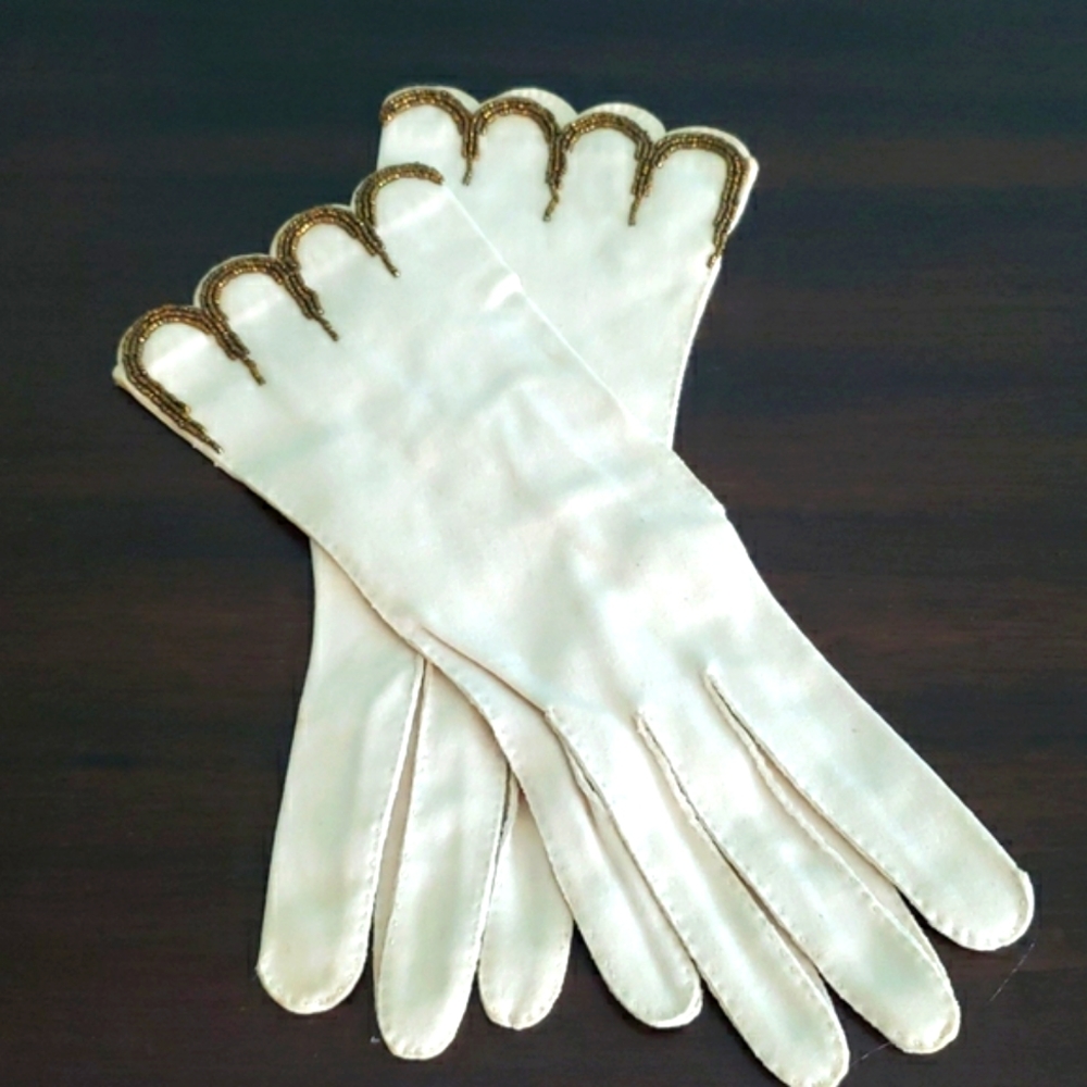 Vintage 50's dress gloves / 8